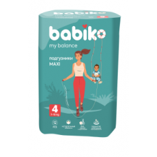 BABIKO My balance Подгузники 4 7-14кг MAXI 12шт